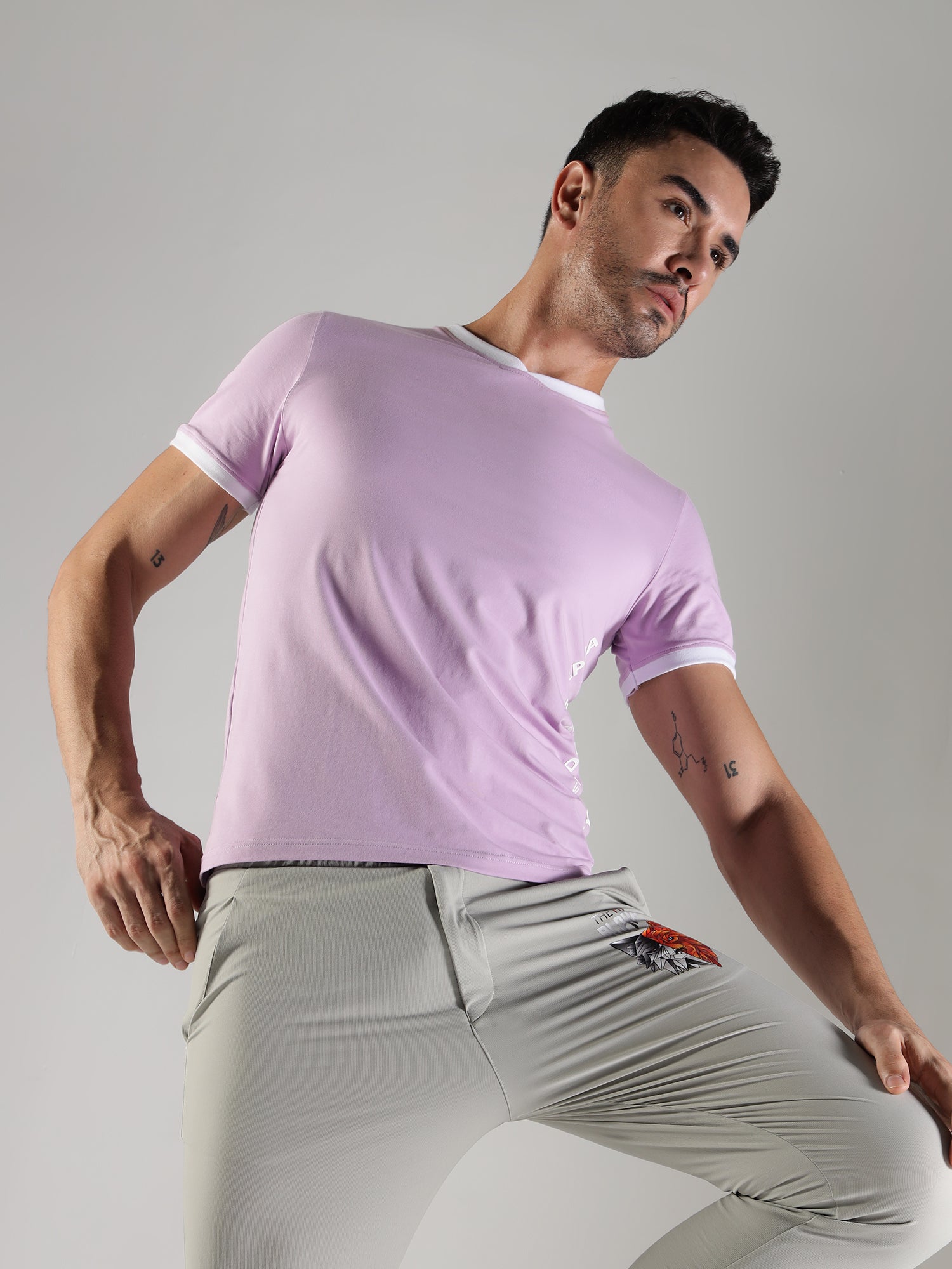 One Alpha Men's Tee - Lavender - IAM 1 Enterprises LLP