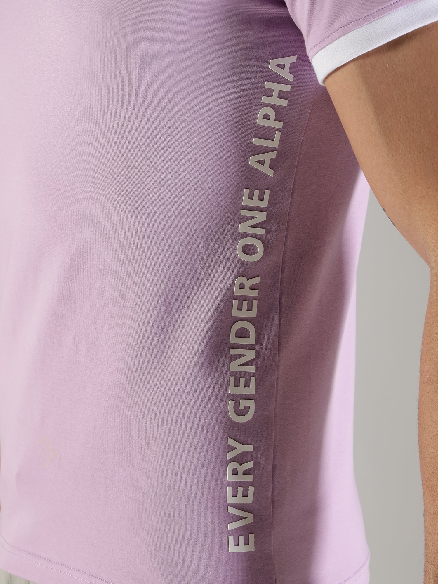 One Alpha Men's Tee - Lavender - IAM 1 Enterprises LLP