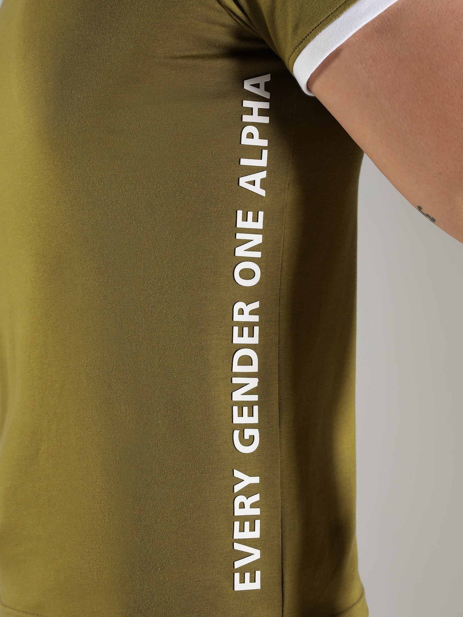 One Alpha Men's Tee - Military Green - IAM 1 Enterprises LLP