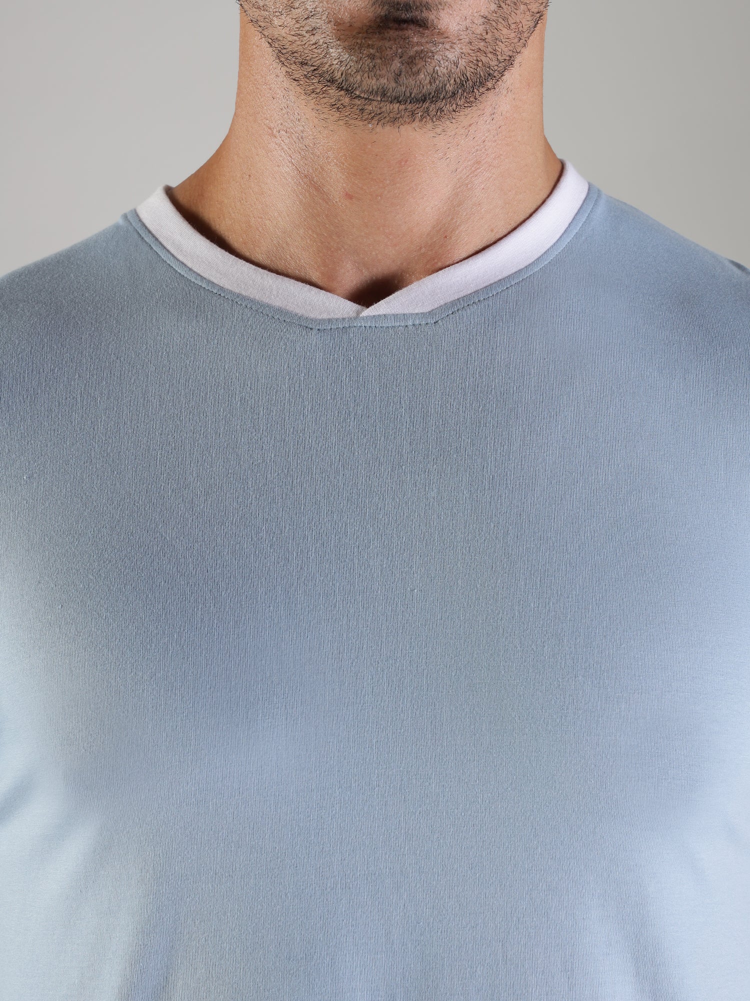 One Alpha Men's Tee - Sky Blue - IAM 1 Enterprises LLP