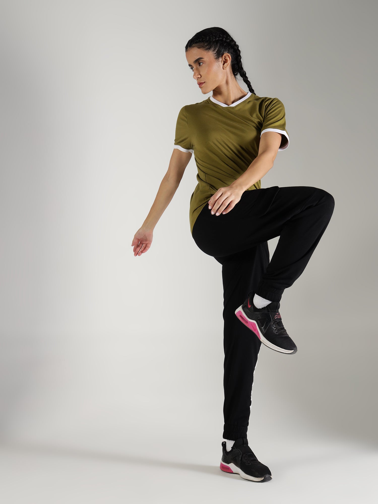 One Alpha Women Tee - Military Green - IAM 1 Enterprises LLP