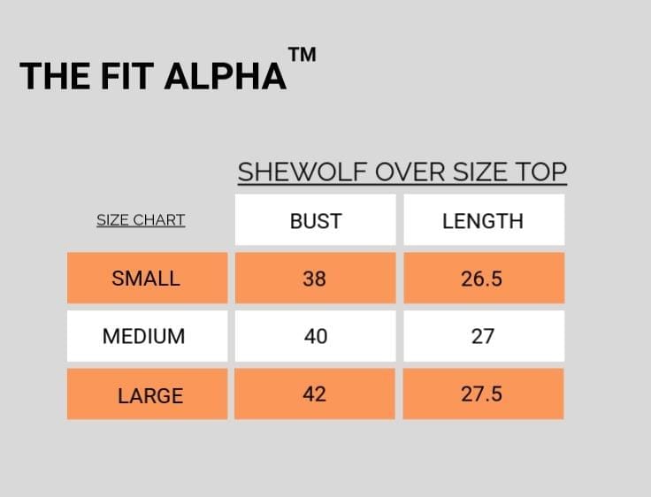Shewolf Oversized Top - Black - IAM1 Club