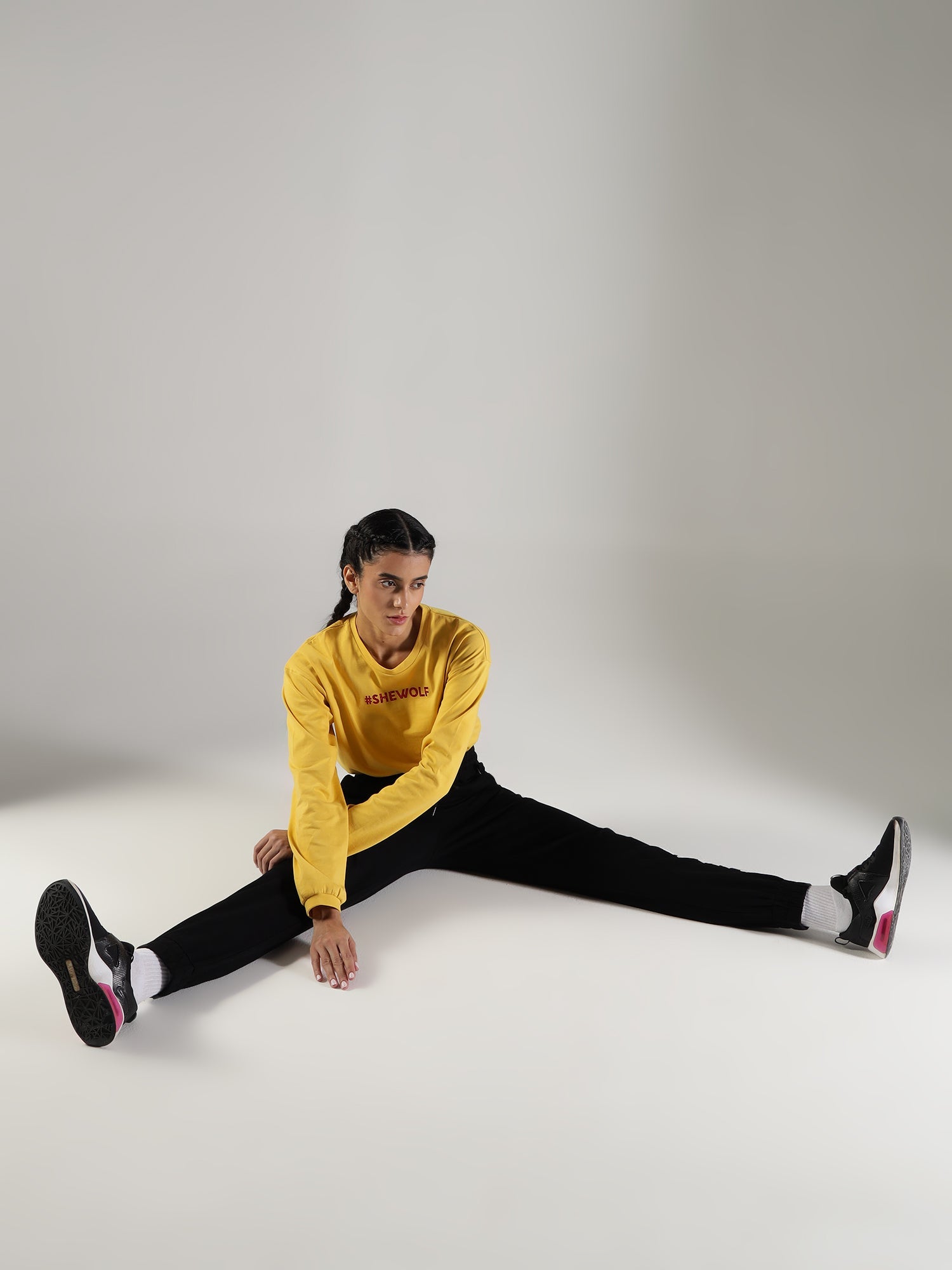 Shewolf Oversized Top - Yellow - IAM 1 Enterprises LLP