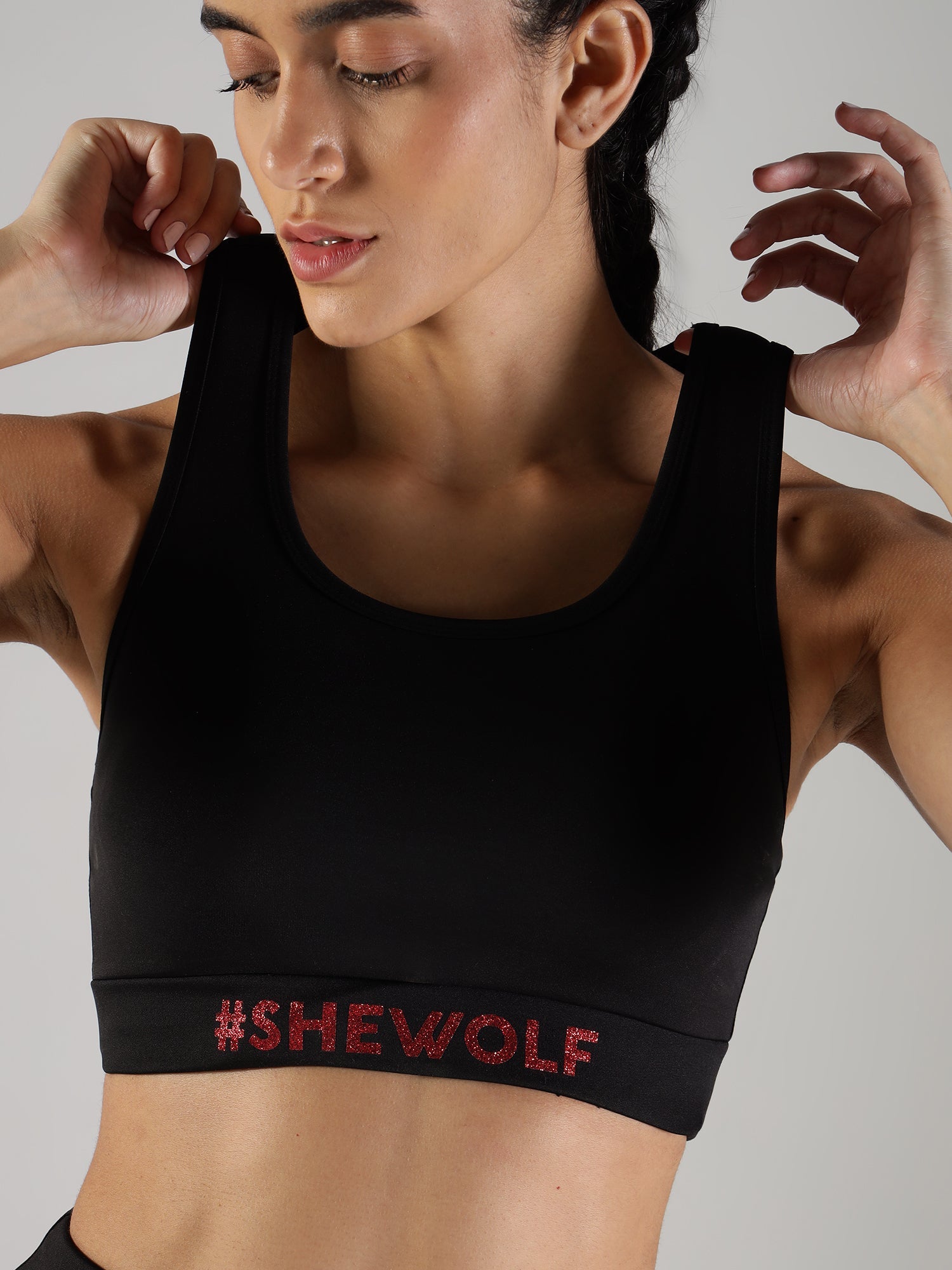 Shewolf Sports Bra - Black - IAM 1 Enterprises LLP