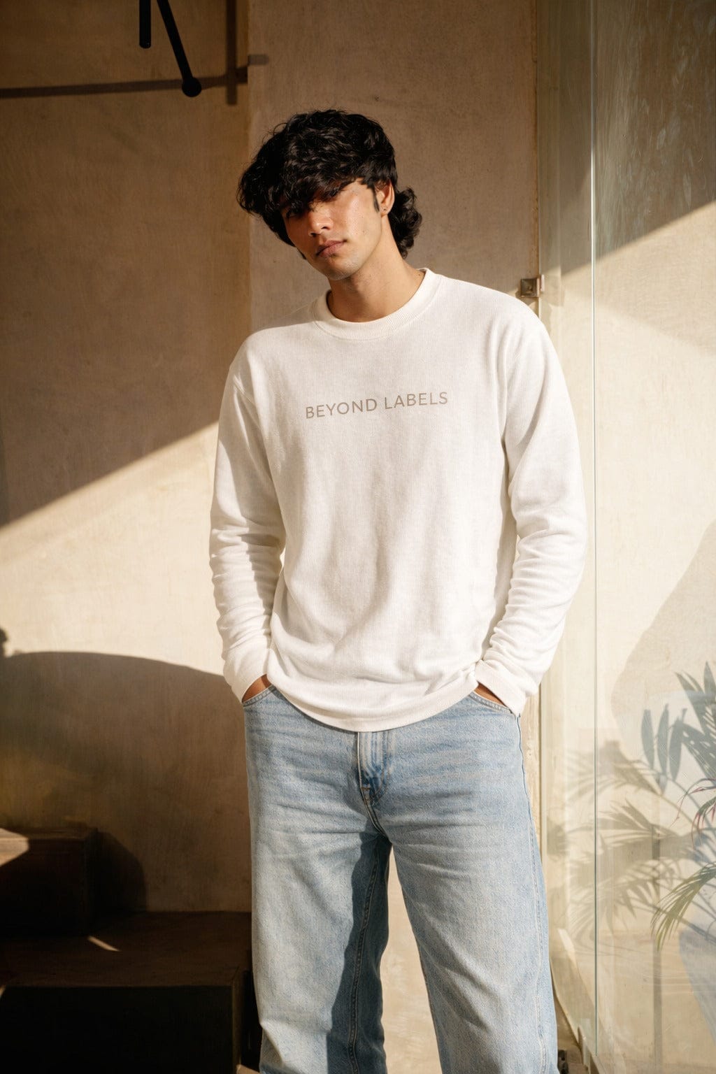Waffle - Men Oversized Full Sleeve Tee - IAM1 Club
